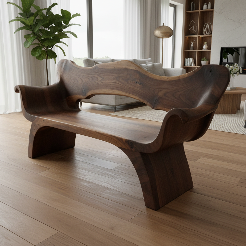Walnut Haven Bench