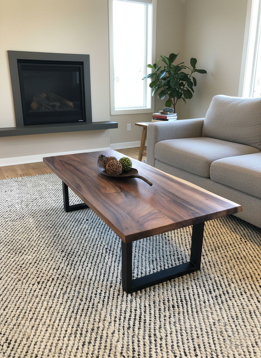 Walnut Edge Table